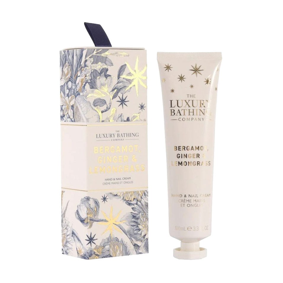 Крем для рук та нігтів Grace Cole The Luxury Bathing Hand And Nail Cream Bergamot Ginger &amp; Lemongrass, 100 мл